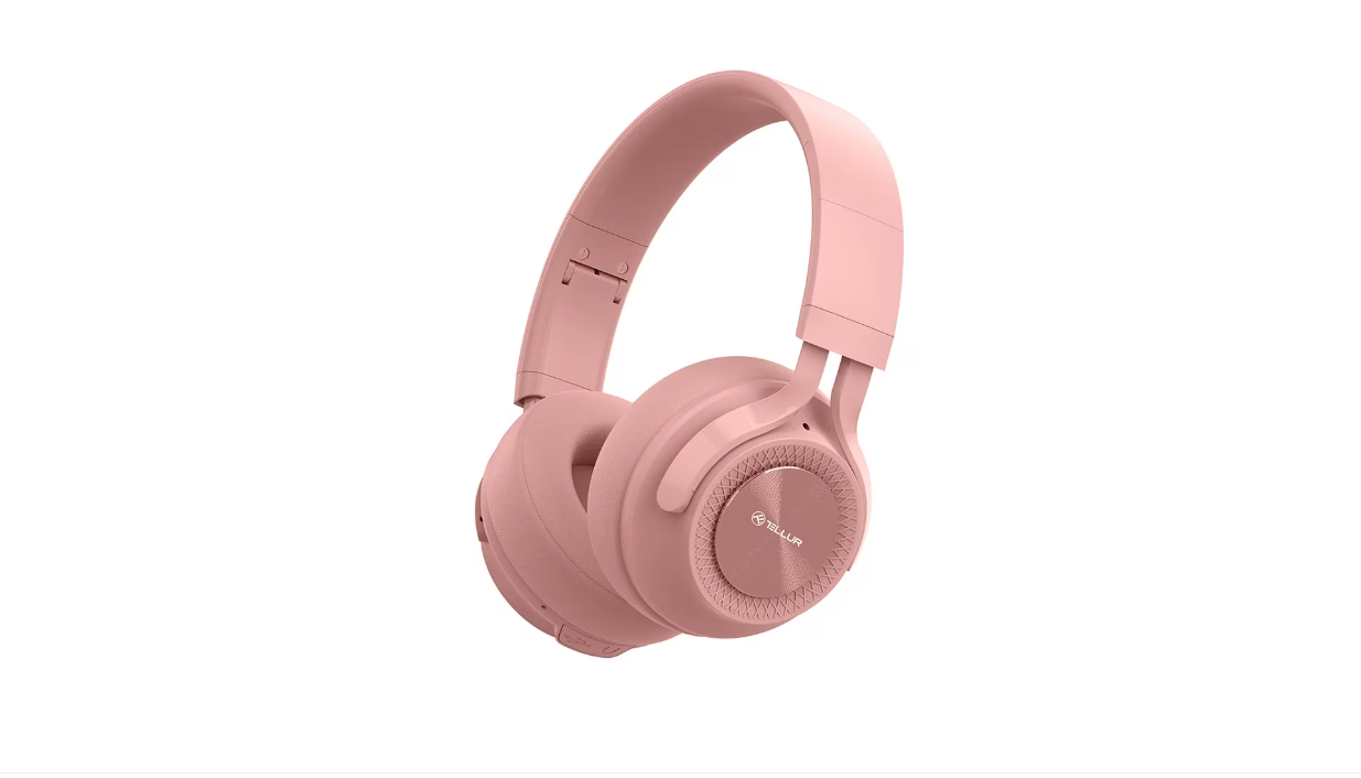 TELLUR Casti Over-ear Feel, Wireless, Roz, TLL511481