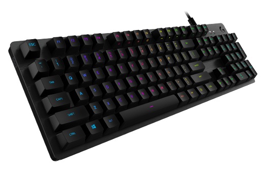 Logitech G512 Carbon RGB Mechanical Gaming Keyboard, GX Blue - CARBON - US INTL - USB, 920-008946 - imagine 2