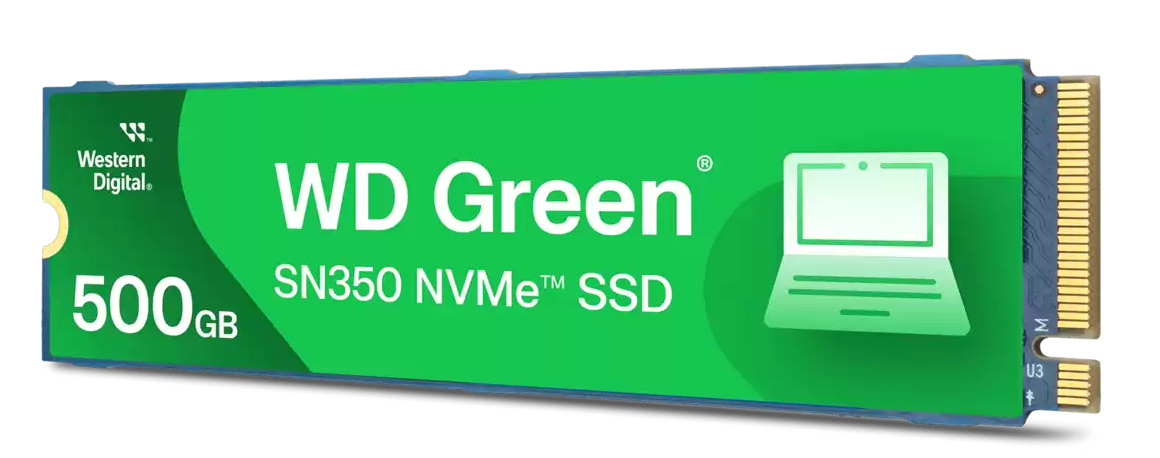 WD GREEN SSD 500GB NVME M.2PCIE/GEN3 X2 3Y WARRANTY SN35, WDS500G2G0C-00CDH0