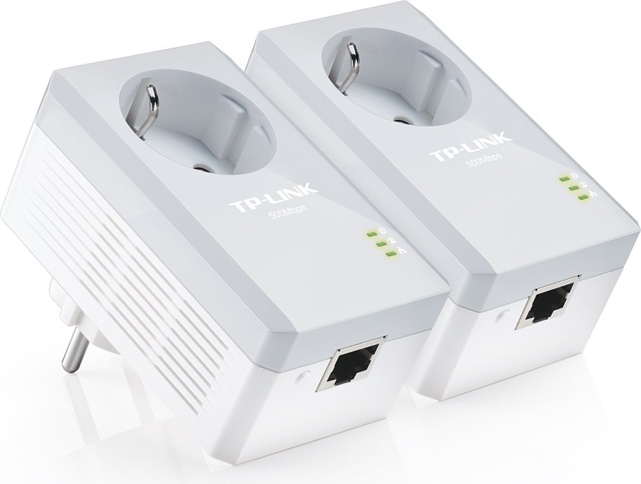 Tp-Link KIT ADAPTOR POWERLINE tehnologie AV, AV600, pana la 600Mbps, 1 port, TL-PA4010PKIT