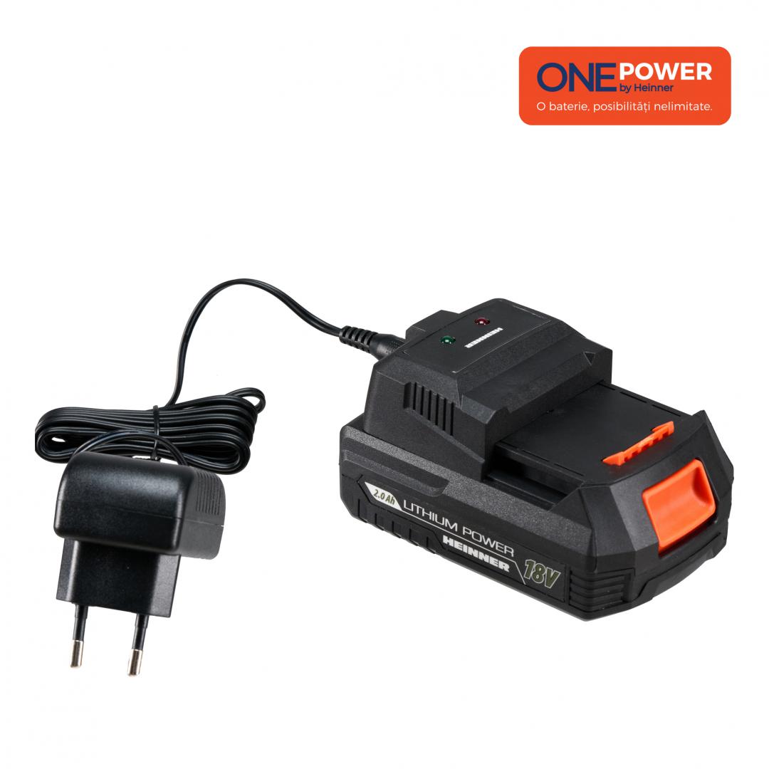 HEINNER ONE POWER by PACHET ACM 2.0Ah+INCARCATOR 0.5Ah, HR-LPBI001