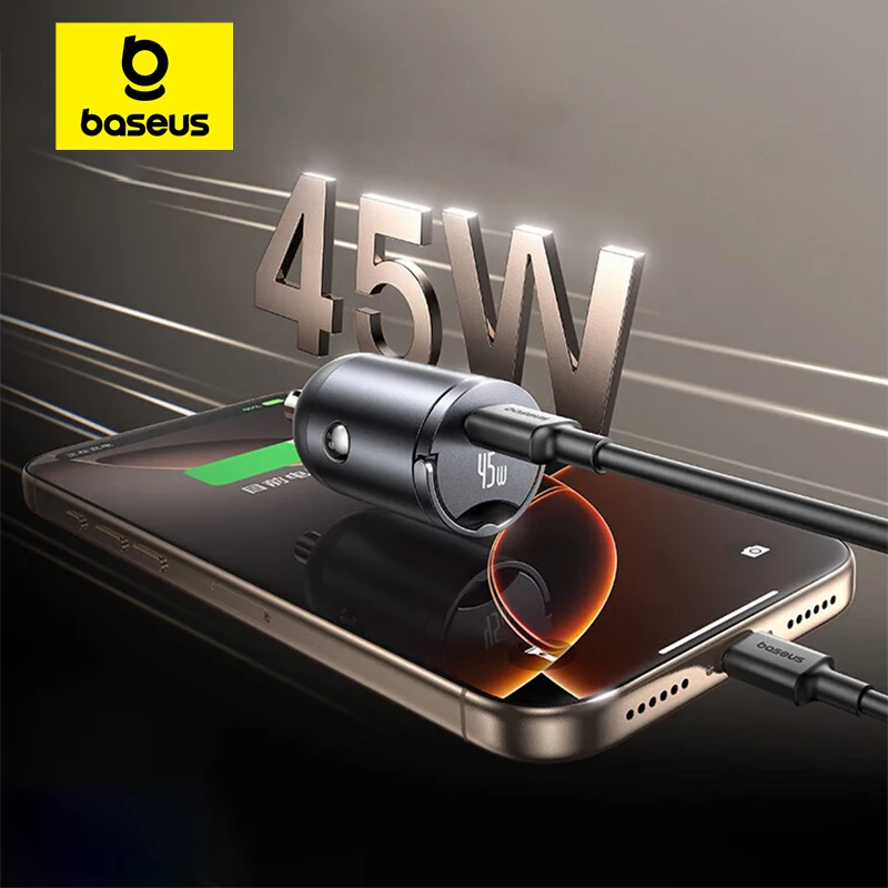 Baseus INCARCATOR auto PrimeTrip VP2, Quick Charge 45W, 1 x USB Type-C, pt. bricheta auto, C0206800