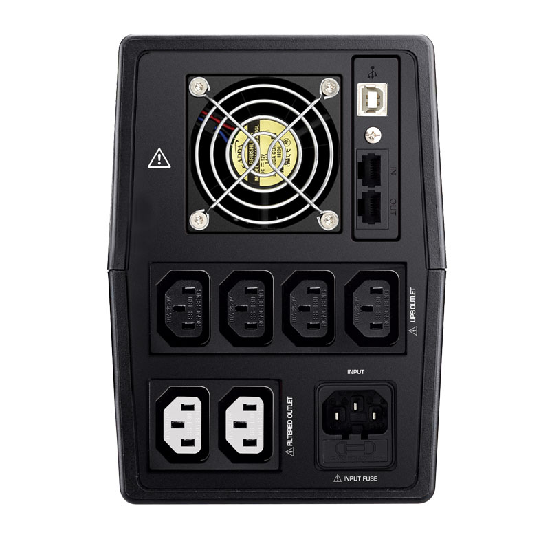 Tecnoware UPS ERA PLUS, Line int., mini Tower, AVR, IEC x 6, back-up 10 - 90 min., FGCERAPL2602IEC - imagine 3