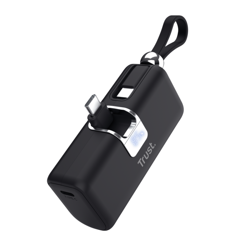 TRUST Pocket Powerbank Pacto, capacitate 5000 mAh, timp reincarcare baterie 2 ore, TR-26104