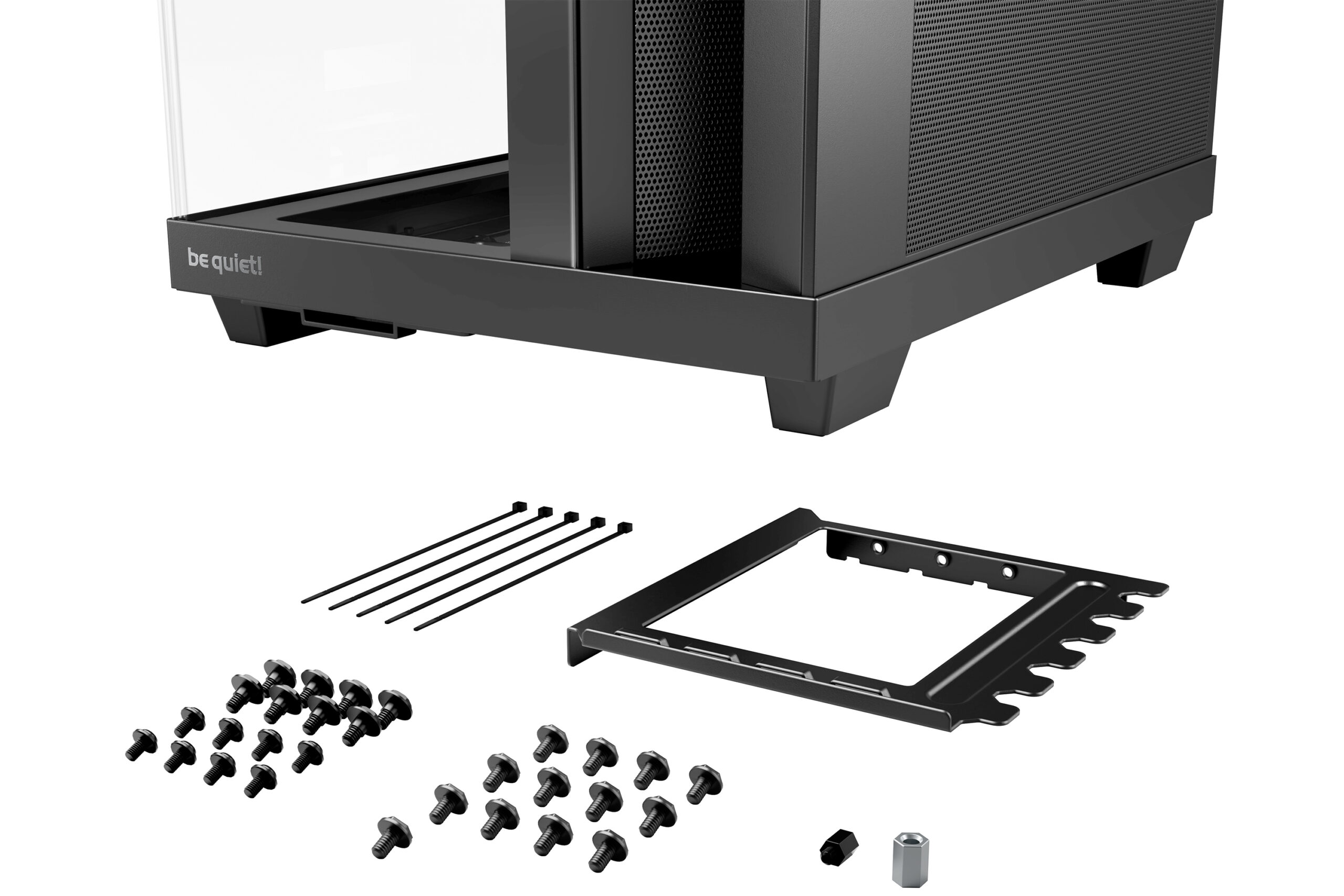Be Quiet CARCASA Light Base 500 LX Black, middle tower, gaming, fara sursa, suporta 10xfan, BGW85 - imagine 6