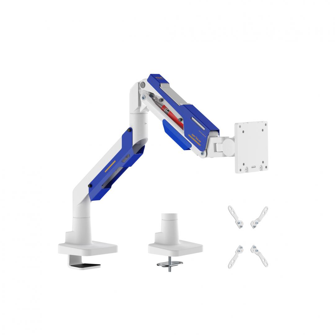 SERIOUX Suport monitor MM101-C012WH, arc cu gaz, compatibilitate dimensiune ecran, SRXA-MM101-C012WH