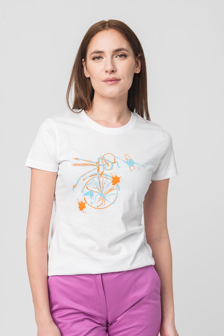 PEGAS TSHIRT CASUAL F BICICLETA COLOR WHITE-L, PS2122-01-1-0WBC-L