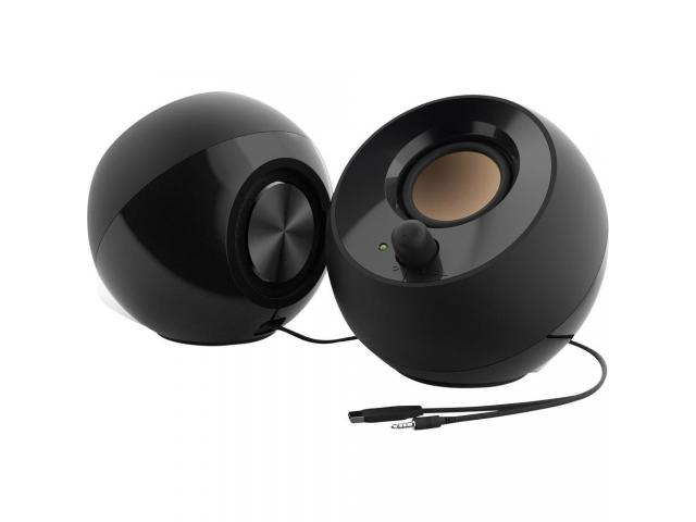 CREATIVE BOXE PC PEBBLE USB 2.0 Speakers - black, 51MF1680AA000