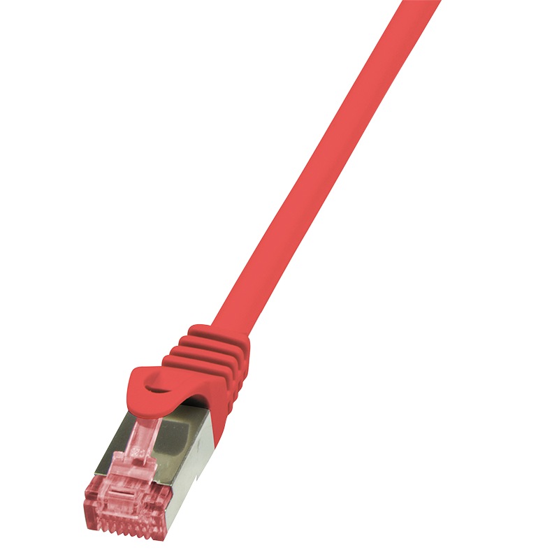Logilink PATCH CORD S/FTP Cat6, LSZH, cupru, 5 m, rosu, AWG27, dublu ecranat, CQ2074S