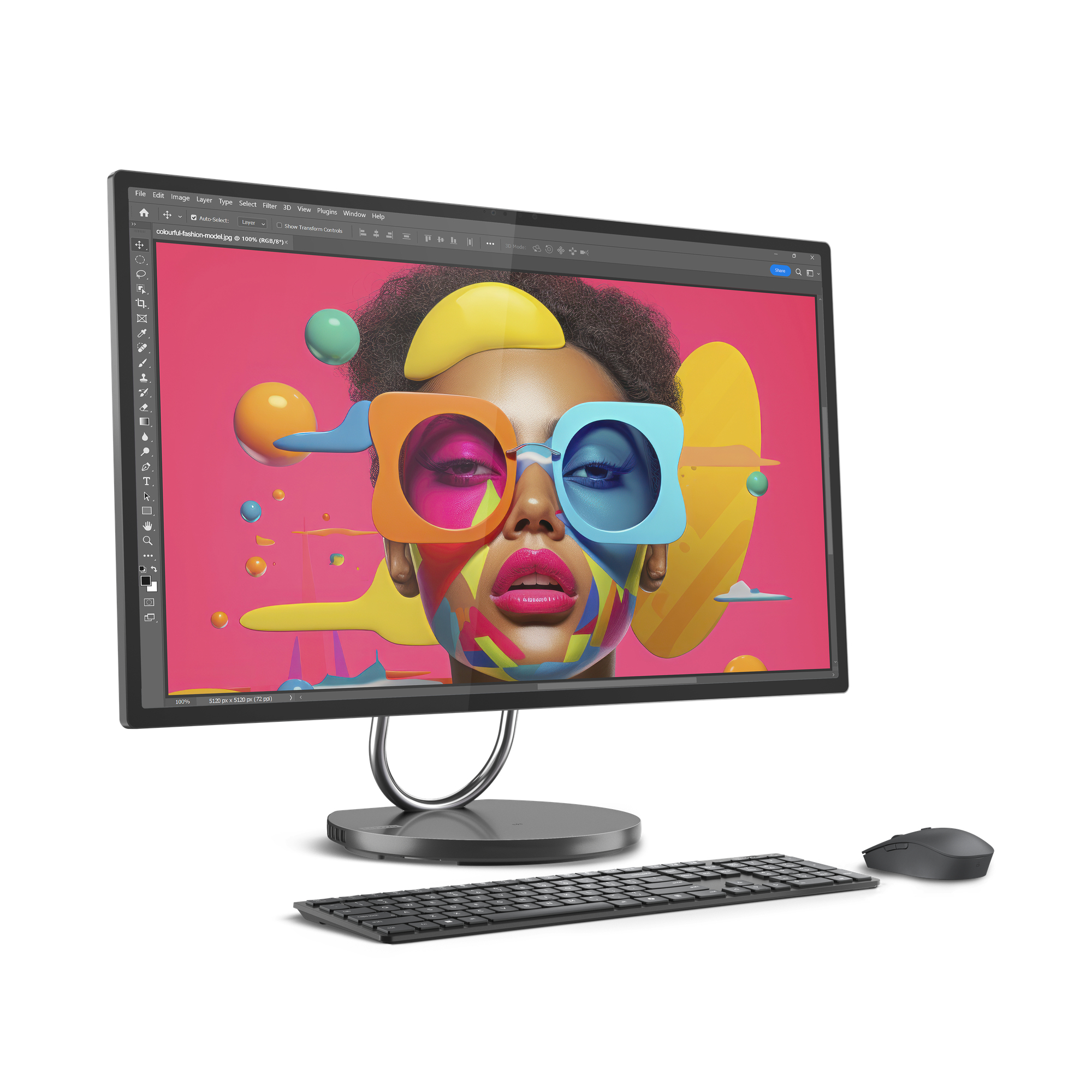 Lenovo AIO YG 31.5NT UHD U7 258V 32 1 4050 W11H, F0HX000ERI - imagine 3