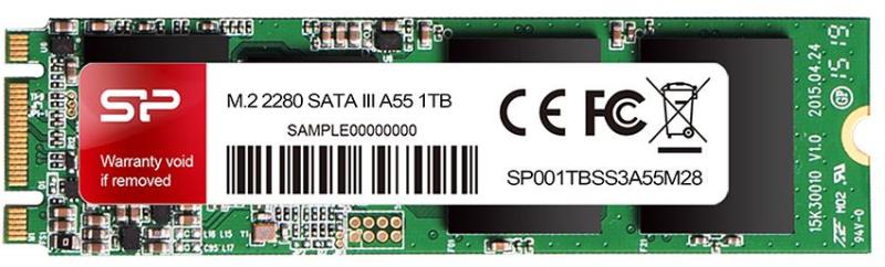 SILICON POWER SSD SP A55 1TB SATA 6Gb/s M.2 2280, SP001TBSS3A55M28
