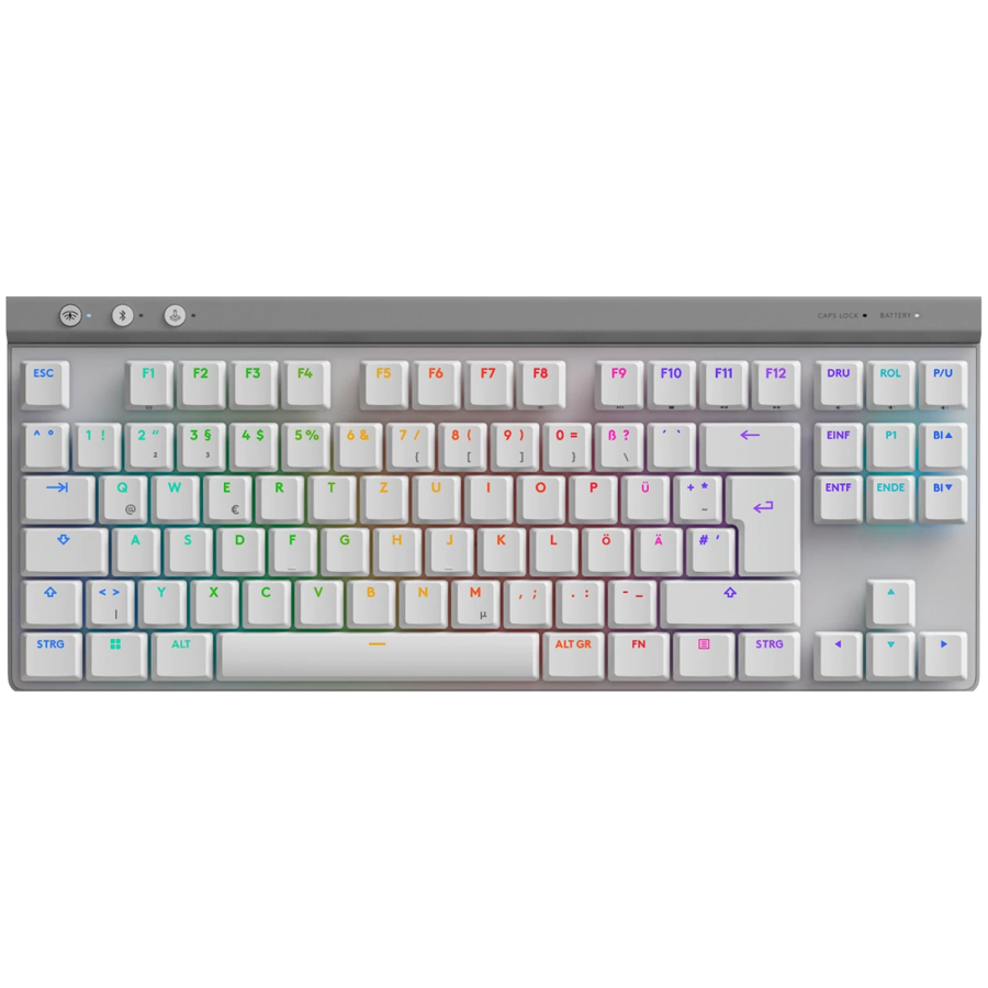 Logitech G515 LIGHTSPEED TKL - WHITE - US INTL - 2.4GHZ/BT- EMEA28i-935 - TACTILE, 920-012539