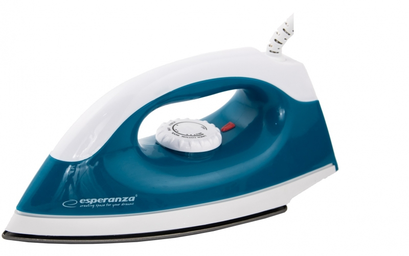 Esperanza Fier de calcat Smoother compact ideal pentru calatorie 1200W Alb/Albastru, EHI001