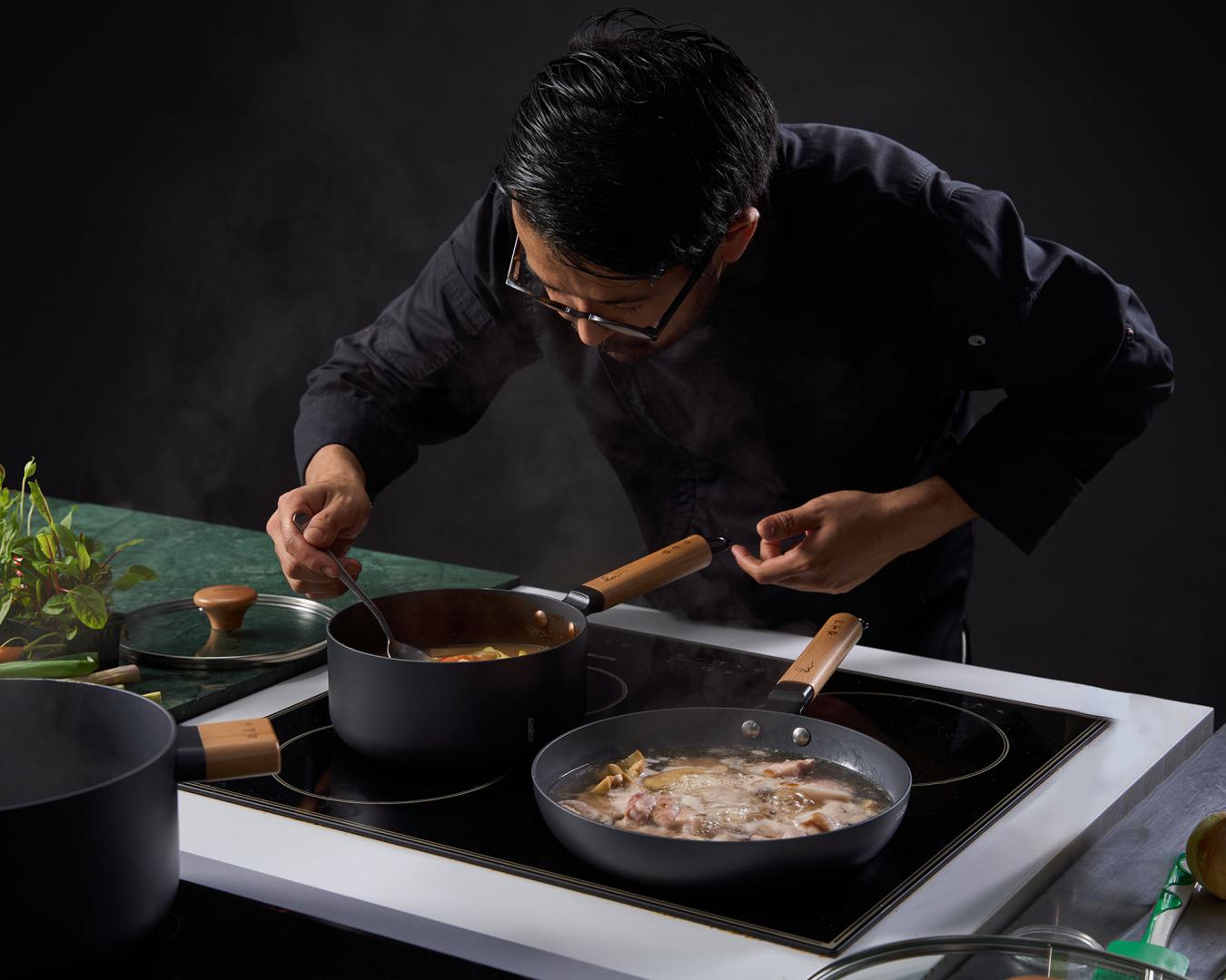 HEINNER CASEROLA ALUMINIU + CAPAC 16X7.5CM, 1.4L, RIKITO WATANABE, SAMURAI GOURMET, HR-SNT-C16 - imagine 8