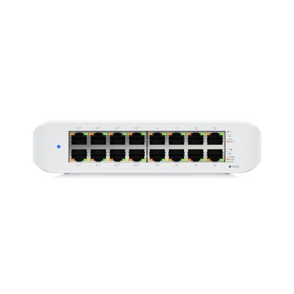 Ubiquiti SWITCH. PoE UniFi Desktop 16Port Gigabit Switch with PoE, USW-LITE-16-POE-EU