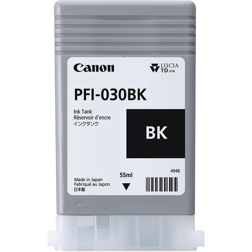 Canon Cartus Cerneala Original Black, PFI-030BK pentru IPF TM-240|IPF TM-340, 55ml, NOPP, 3489C001AA