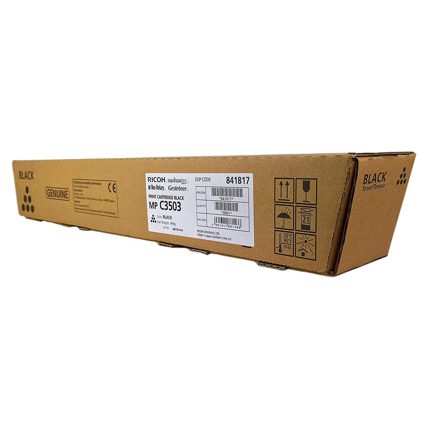 RICOH Toner Original Black pentru Aficio MP C3003|MP C3004|MP C3503|MP C3504, 29.5K, 841817