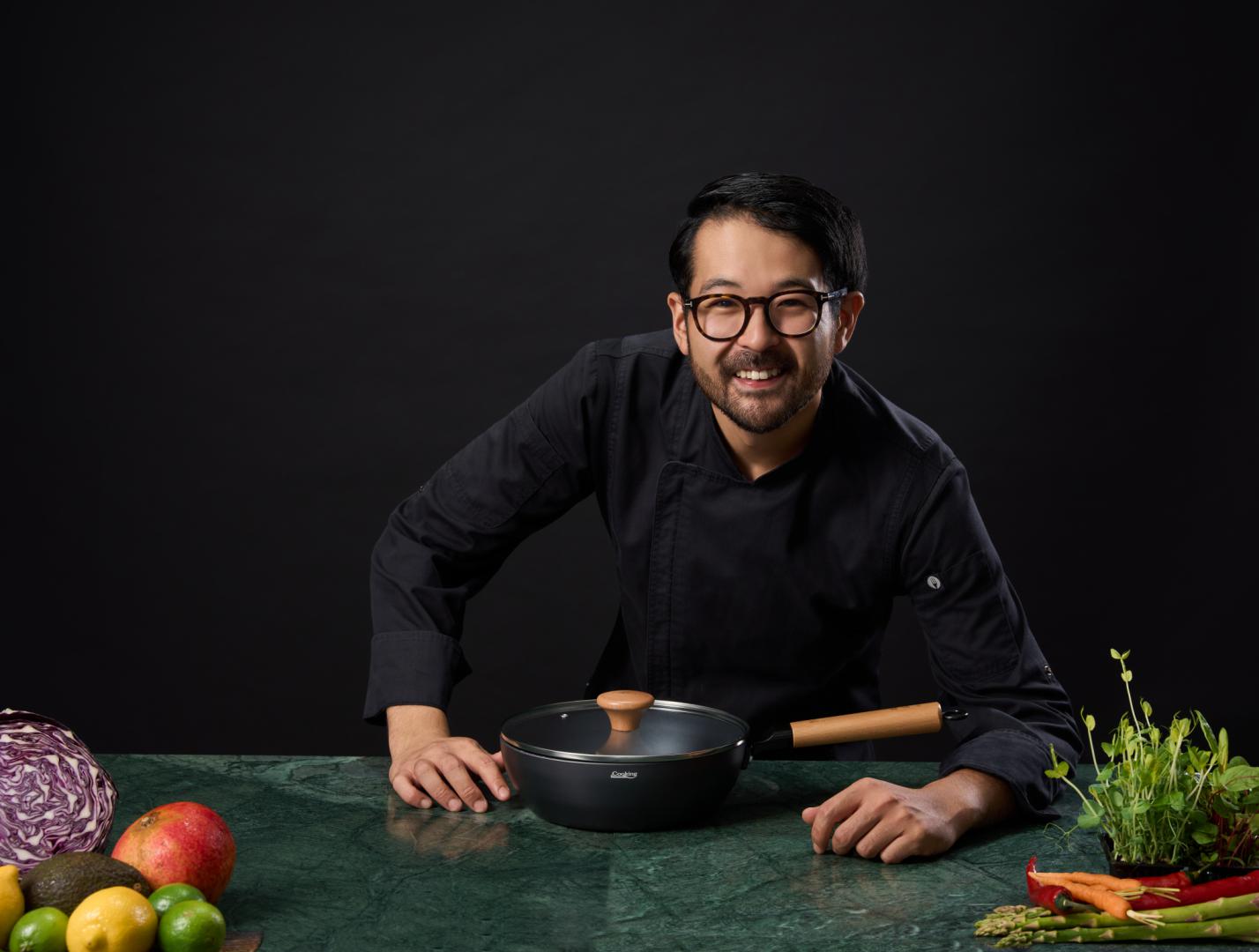 HEINNER TIGAIE WOK + CAPAC 24X7.5 CM, RIKITO WATANABE, SAMURAI GOURMET, COOKING BY, HR-SNT-WC24 - imagine 9