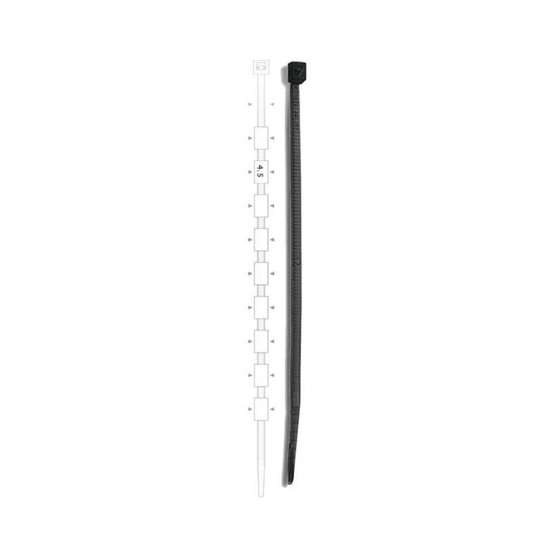 ELEMATIC Brida plastic 4,5 x 390 black (100buc) -, 5318