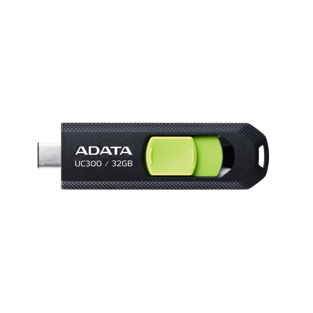 Adata MEMORIE USB Type-C 3.2 32 GB, retractabila, carcasa plastic, negru /, ACHO-UC300-32G-RBK/GN
