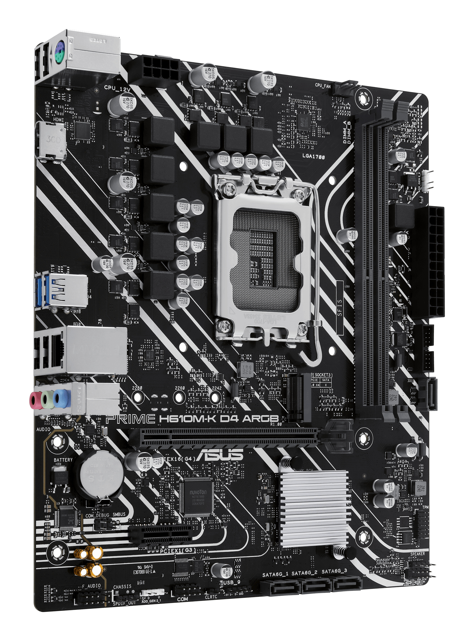 Asus LGA1700 1xHDMI, PRIME H610M-K D4 ARGB - imagine 3