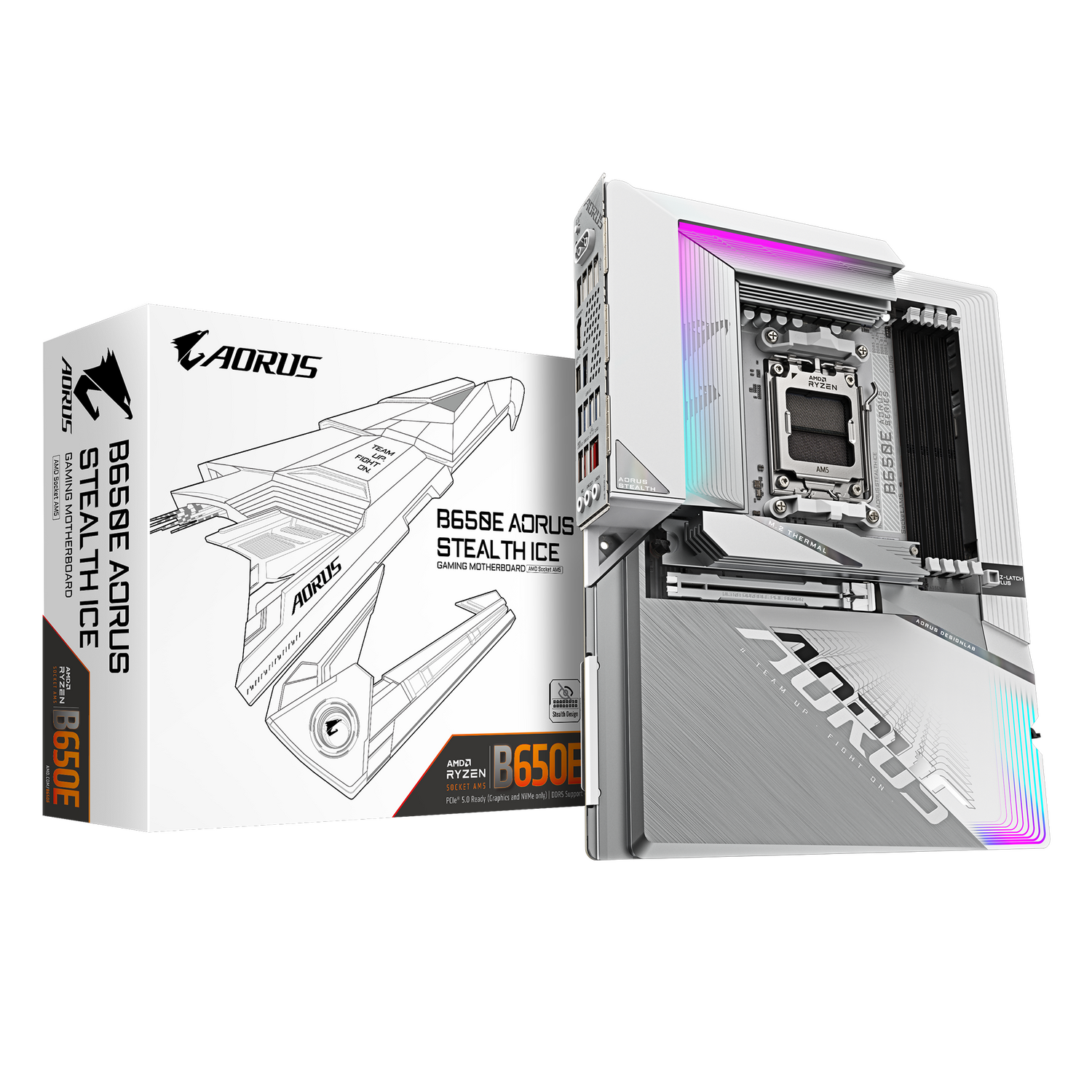 Gigabyte Placa de baza, B650E A STEALTH ICE - imagine 6