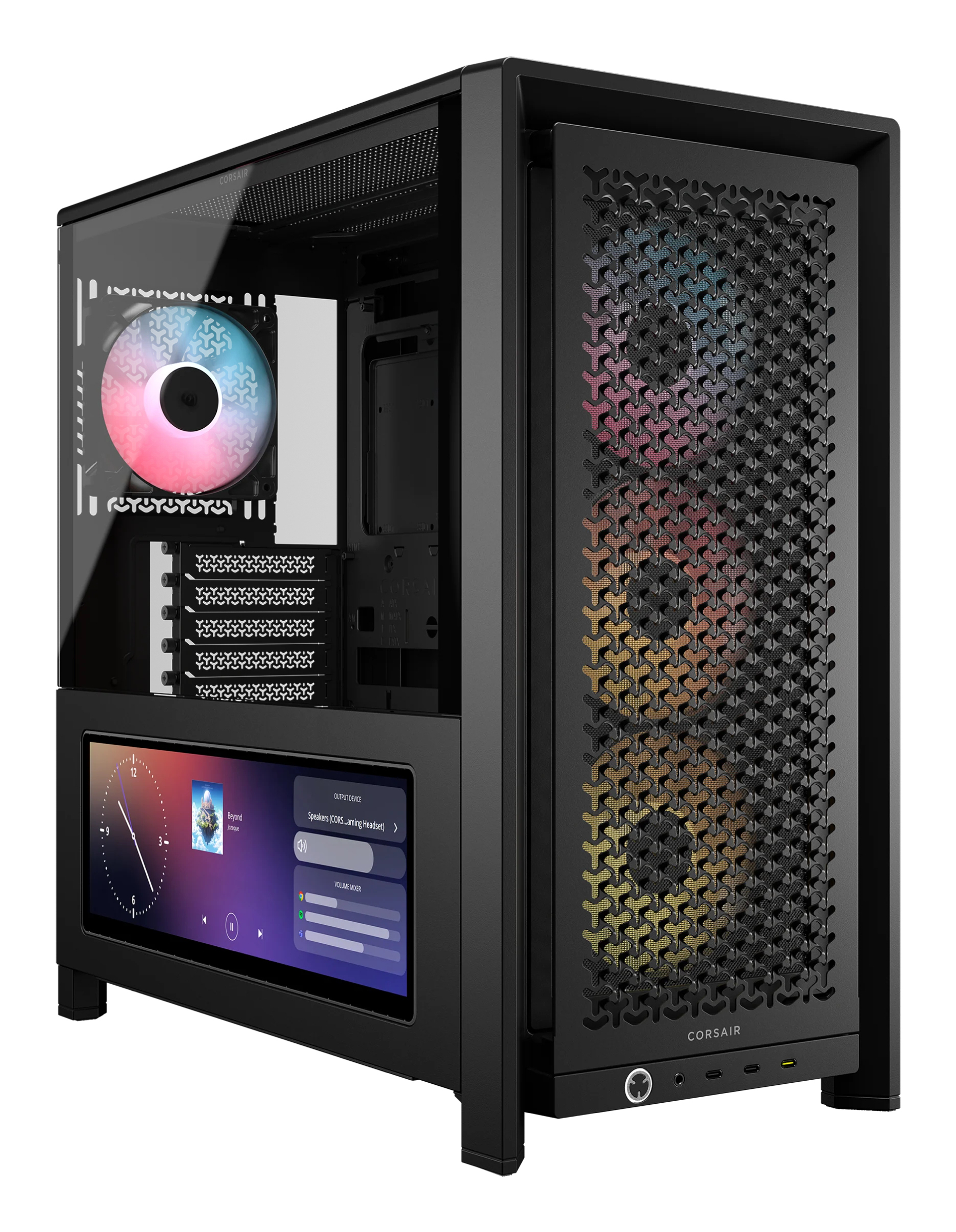 Corsair Carcasa FRAME 4000D LCD RS ARGB Mid-Tower, Black, CC-9011326-WW