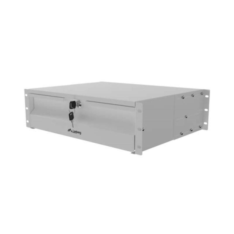 LANBERG Drawer 19, RAL color RAL7035, maximum load 90 kg, Range of adjustment 360 - 610, AK-2003-S