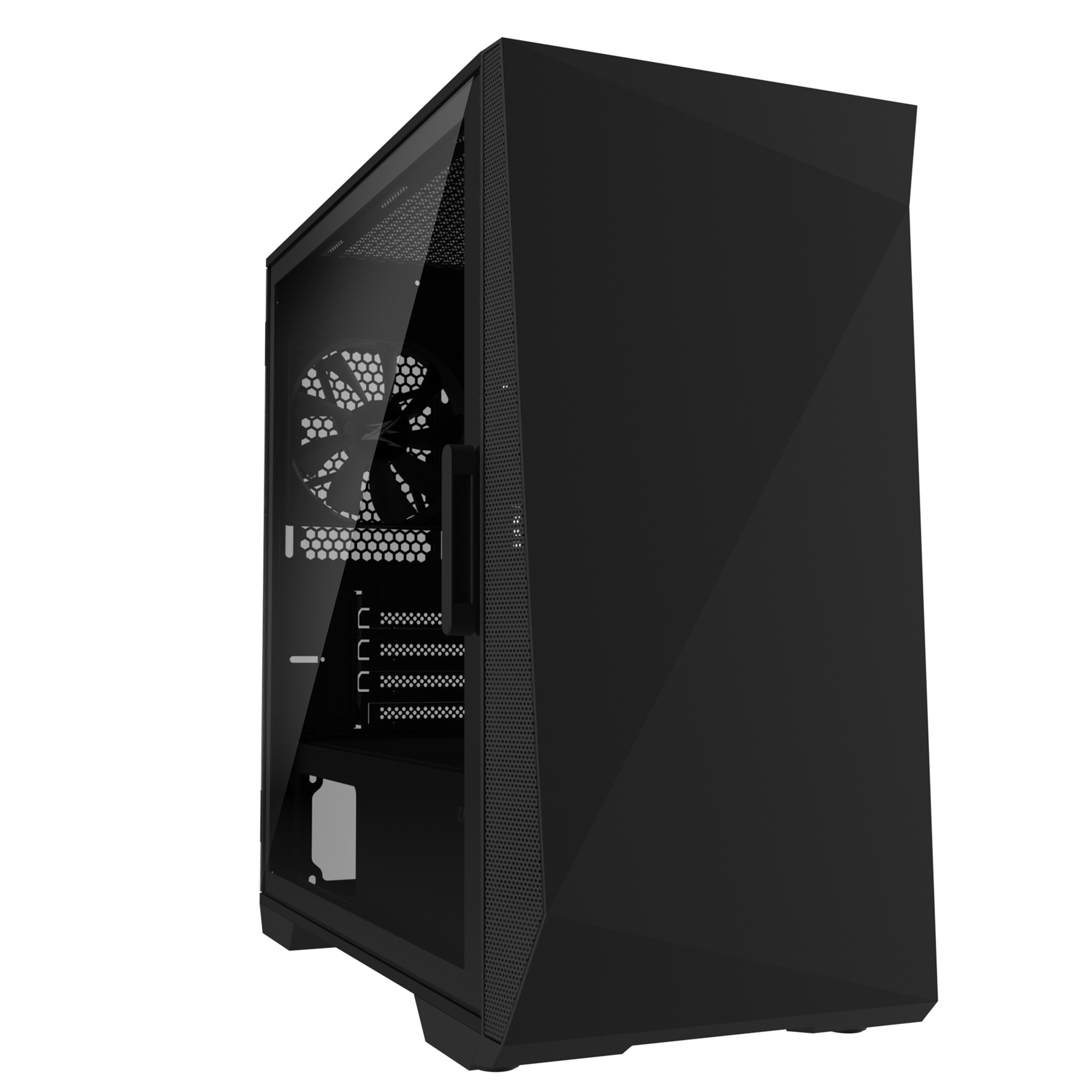 Zalman CARCASA Z1 Iceberg, middle tower, fara sursa, suporta 5xfan, 3xfan inclus, Z1 Iceberg Black - imagine 4