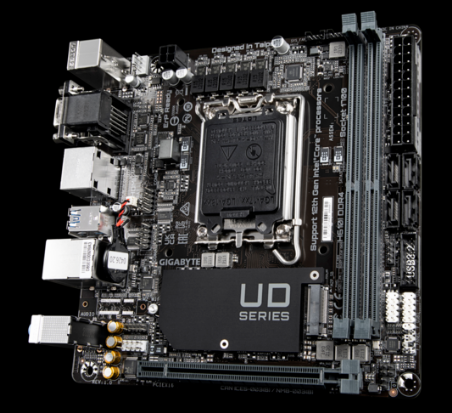 Gigabyte PLACA de BAZA, skt LGA 1700, mini ITX, Intel H610, 2 x DDR4, max. 64 GB, 4 x, H610I DDR4 - imagine 3