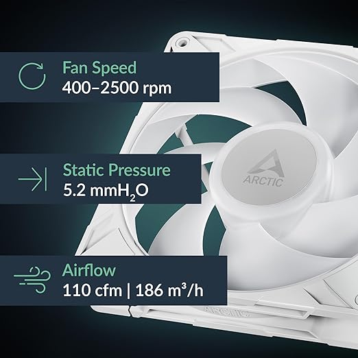 Arctic Set 3 ventilatoare P14 Pro A-RGB, 140mm, 400 - 2500 rpm, FDB, 110 cfm, 4-Pin Fan, ACFAN00321A - imagine 2