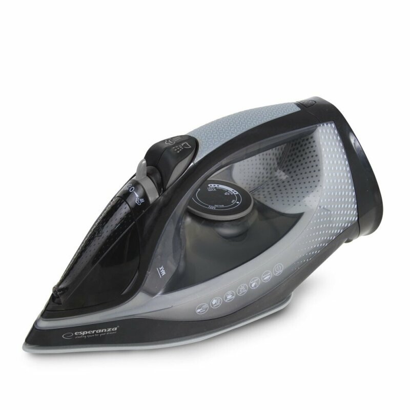 Esperanza Fier de calcat Satin fara fir 2600W ceramica Negru, EHI011