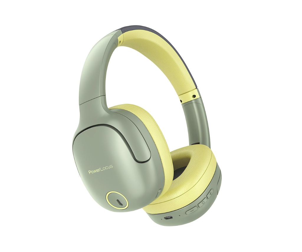 POWERLOCUS Casti Over-ear P7, Wireless, Gri, PWL-P7-ASPHT - imagine 3