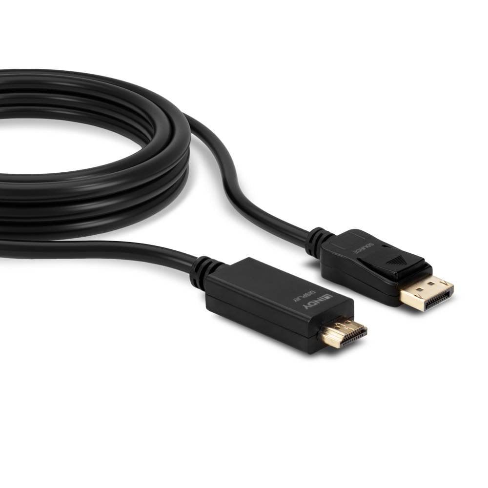 Lindy Cablu 5m DisplayPort to HDMI 10.2G, LY-36924 - imagine 2