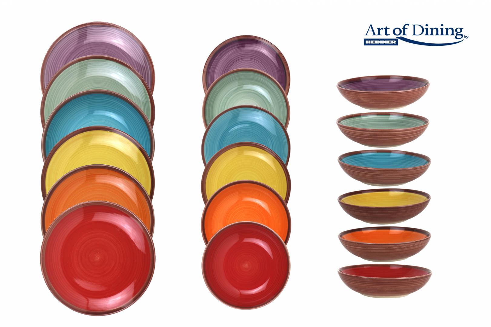 HEINNER SERVICIU MASA CERAMICA 18PCS, AQUARELLE, ART OF DINING BY, HR-WDF-18A - imagine 3