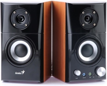 Genius BOXE 2.0, RMS: 14W (2 x 7W), black&cherry wood, "SP-HF500A II", 31730032400 - imagine 3