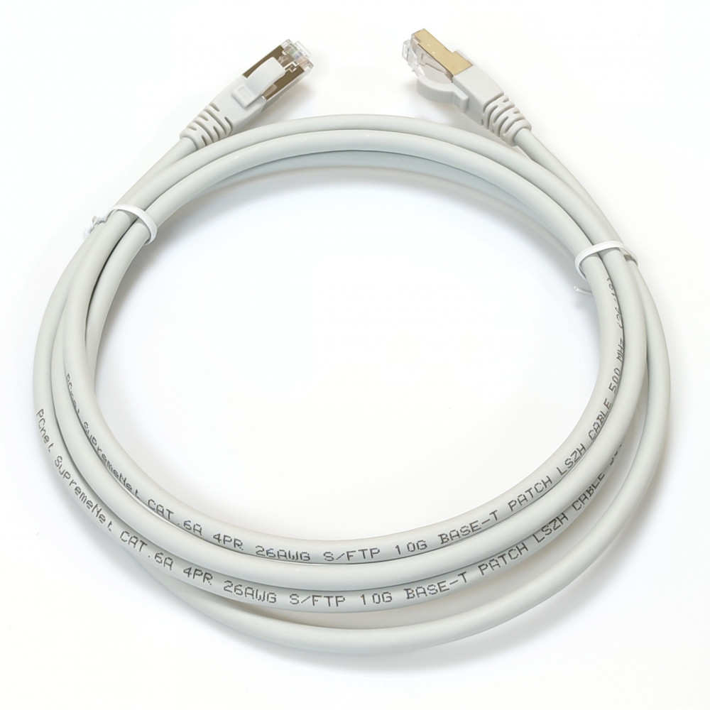 SPACER PATCH CORD S/FTP Cat6, cupru-aluminiu, 7.5 m, alb, AWG26, SPPC-SFTP-CAT6-7.5M