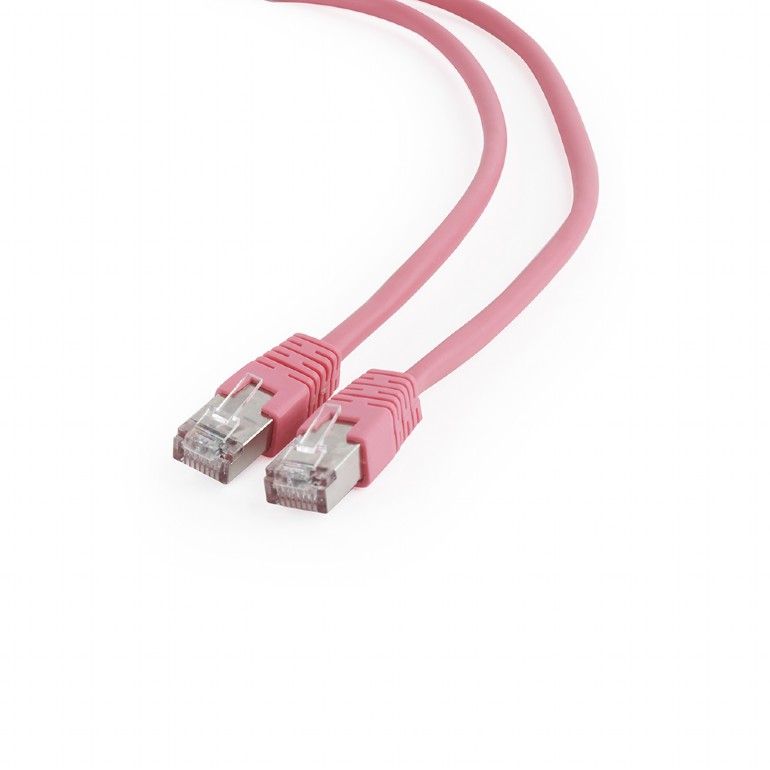 Gembird PATCH CORD FTP Cat6, cupru-aluminiu, 3 m, roz, AWG26, ecranat, PP6-3M/RO