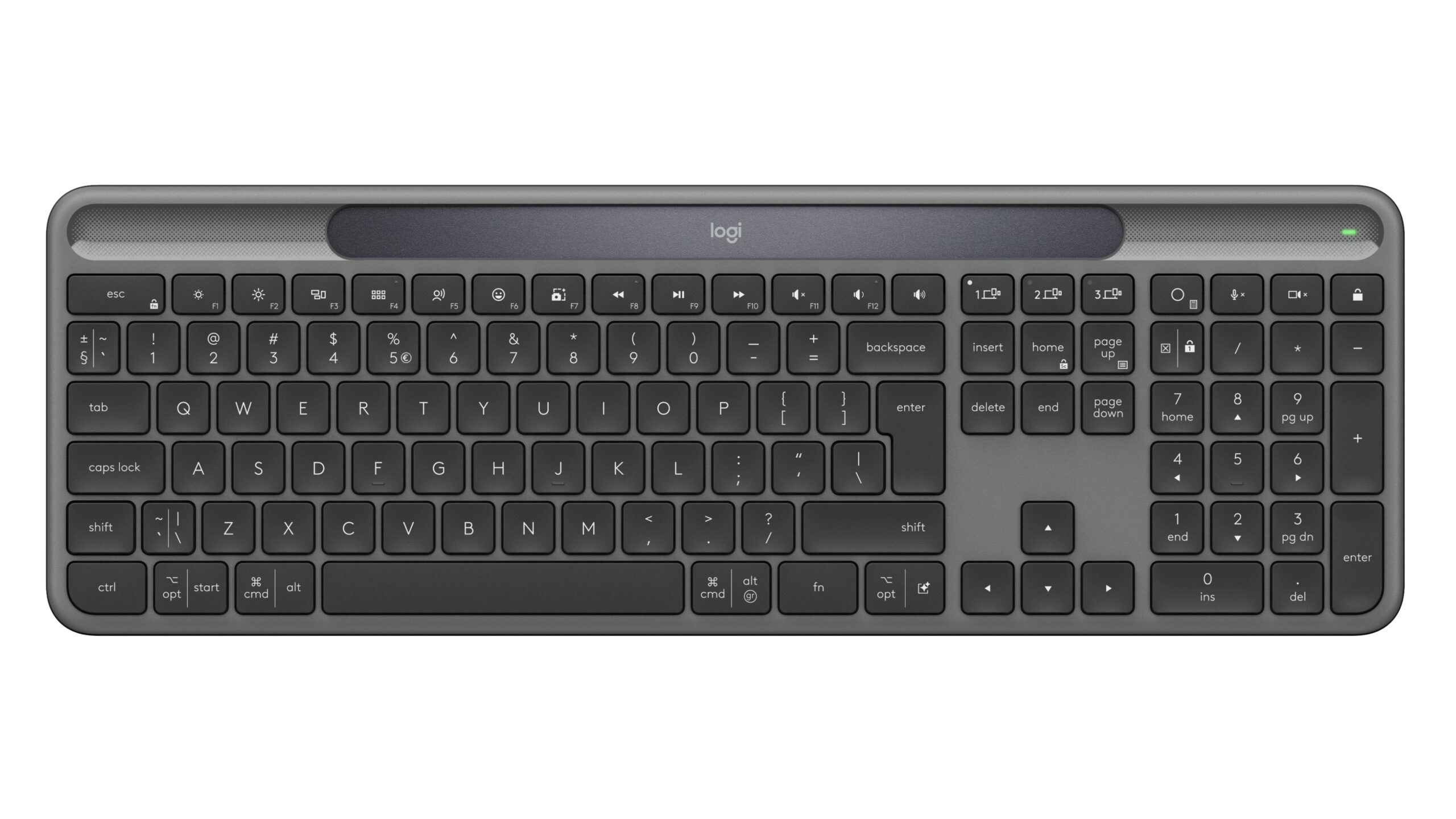 Logitech K980 Signature Slim Solar [US] Black-Grey, 920-013764