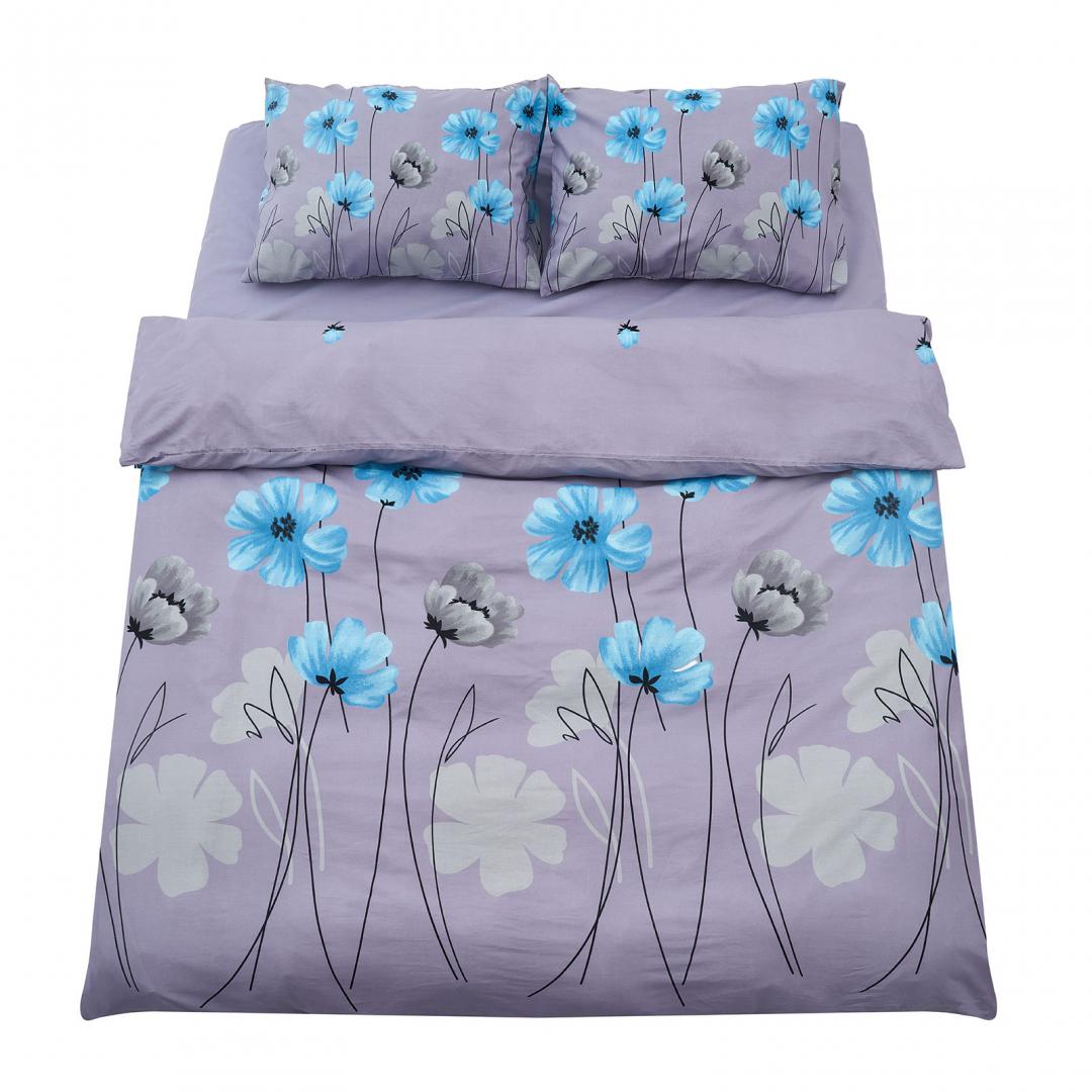 HEINNER Lenjerie dubla,100%bumbac,4 piese, Carol, HR-4BED-132-CRL