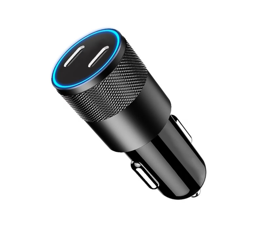 LEMONTTI Incarcator Auto, 60W, 2 porturi, Negru, LEMIAFCPDN