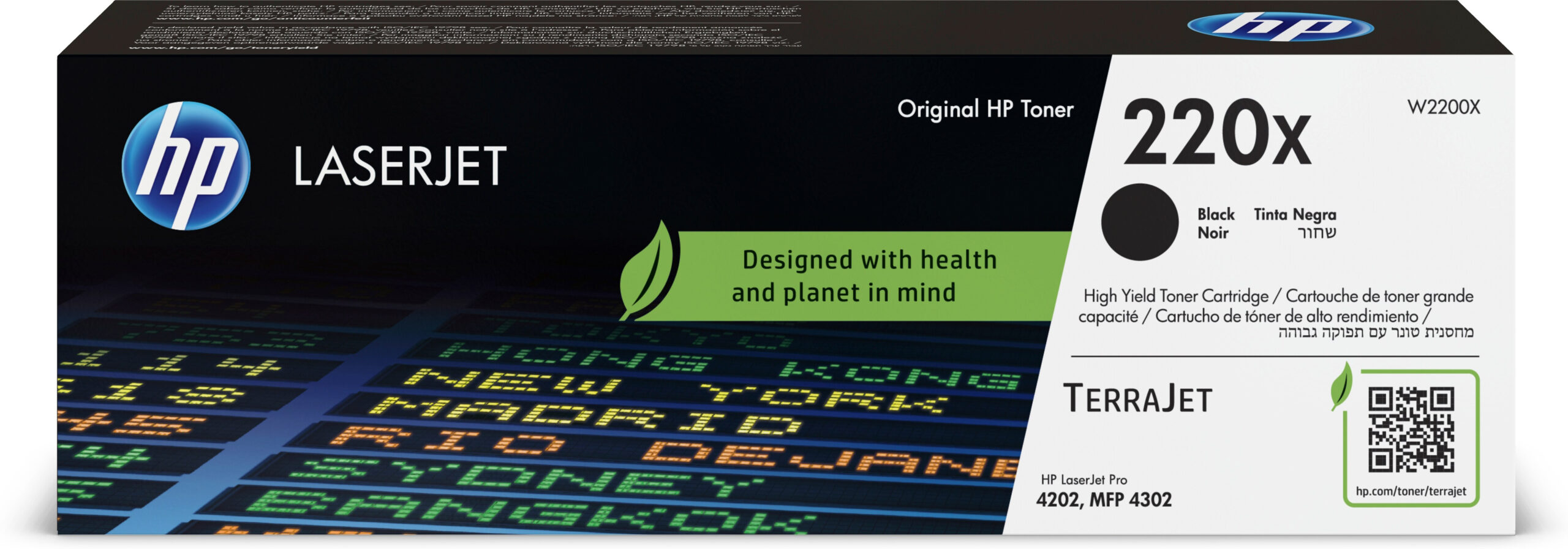 HP Toner Original Black, nr.220X pentru Color LJ 4202|4302, 7.5K, W2200X