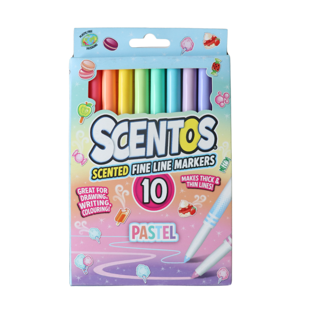 SCENTOS SET 10 MARKERE PARFUMATE,PASTEL, SCS20111