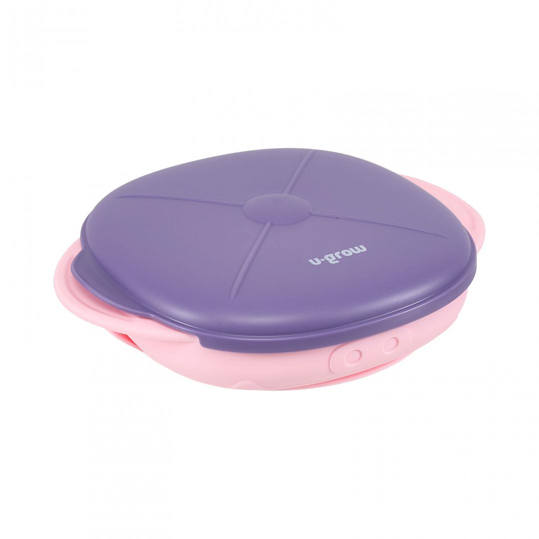 U-GROW Farfurie silicon cu capac, mov, UG-239PP