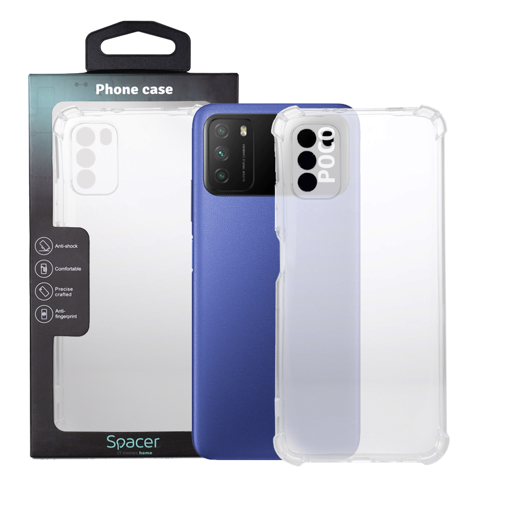 SPACER Husa Xiaomi Pocophone M3, transparenta, grosime 1.5mm, protectie, SPPC-XI-PC-M3-CLR