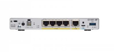 CISCO wireless router Gigabit Ethernet Grey, C1101-4P