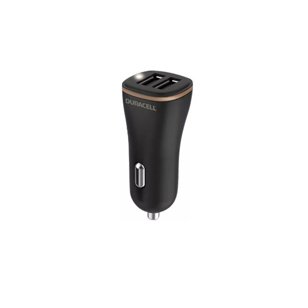 DURACELL Incarcator auto dual USB-A QC 27WBlack, DR6010A