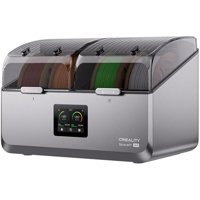 CREALITY 3D FILAMENT DRYER, Capacitate: 4 role de filament, doua camere independente cu, SPACE PI X4