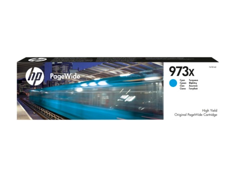 HP Cartus Cerneala Original Cyan, nr.973x pentru PageWide Pro 452|Pro 477, F6T81AE