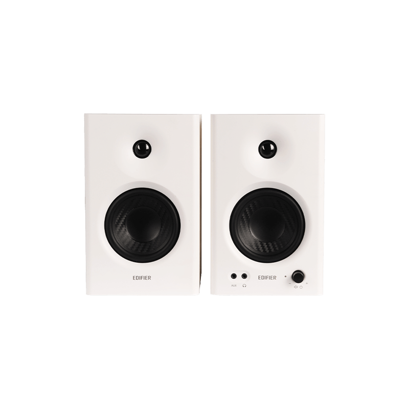 Edifier BOXE 2.0, RMS: 42W (2 x 21W), studio monitor, volum, bass, treble, intrare jack 6.35, MR4-W - imagine 2
